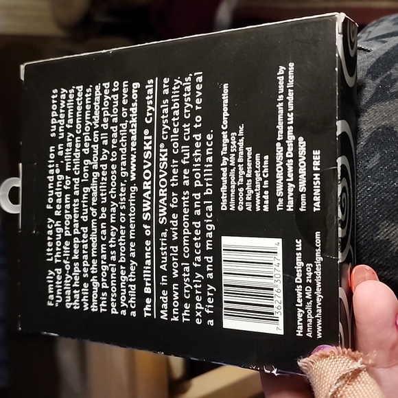 NEW HARVEY LEWIS  CRYSTALS SWAROVSKI SUPPORT OUR TROOPS ORNAMENT - Picture 3 of 3